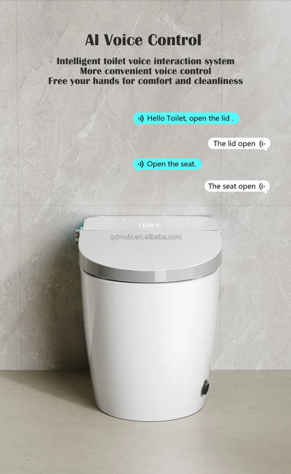 Electric Ceramic Smart Toilet Bowl Auto Washing Toilette Intelligente WC Sanitary Automatic Bathroom Smart Toilet Bidet