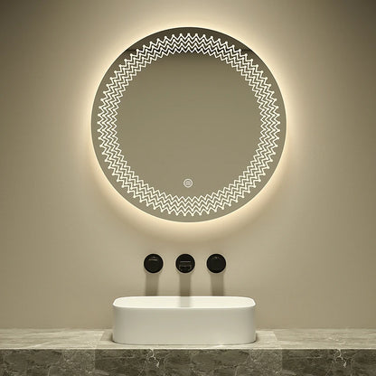 Modern Illuminated Led Smart Mirror Adjustable Light Touchable Screen Wall-Mounted Design for Hotel Bathroom Use 2-Year Warranty