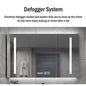 MUBI Modern Illuminated Storage Wall Smart Mirror Vanity Led Mirror Cabinet with Wood Carcase and Smart Motion Sensor