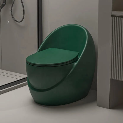 Popular One Piece Dual-Flush S-trap Soft Close Seat Modern Elongated Colored Square Toilet Matte Black Bathroom Floor Mounted