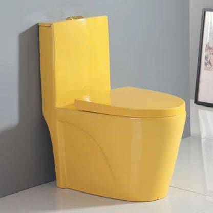 Hot Selling Hotel Modern One Piece Ceramic Black Toilet Floor Mounted Dual Flush S-trap