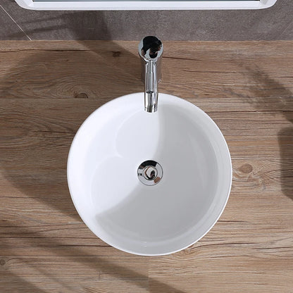 Wholesale Modern Ceramic White Countertop Wash Basin Easy Clean Feature Top Mounted Installation for Bathroom 2-Year Warranty