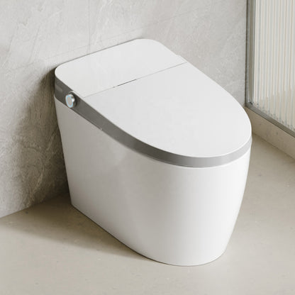 MUBI Ceramic Elongated S-trap Smart Toilet with Heated Seat Floor Mounted Automatic Bidet Sanitary Ware