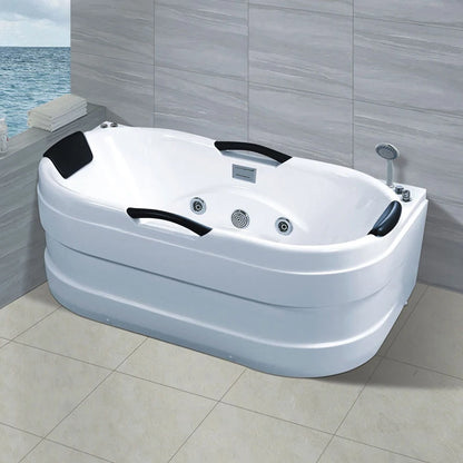 Modern Acrylic Jakuzzi Indoor Bathtub Hydromassage Fibreglass Double Whirlpool Jaccuzi Spa Bathtub