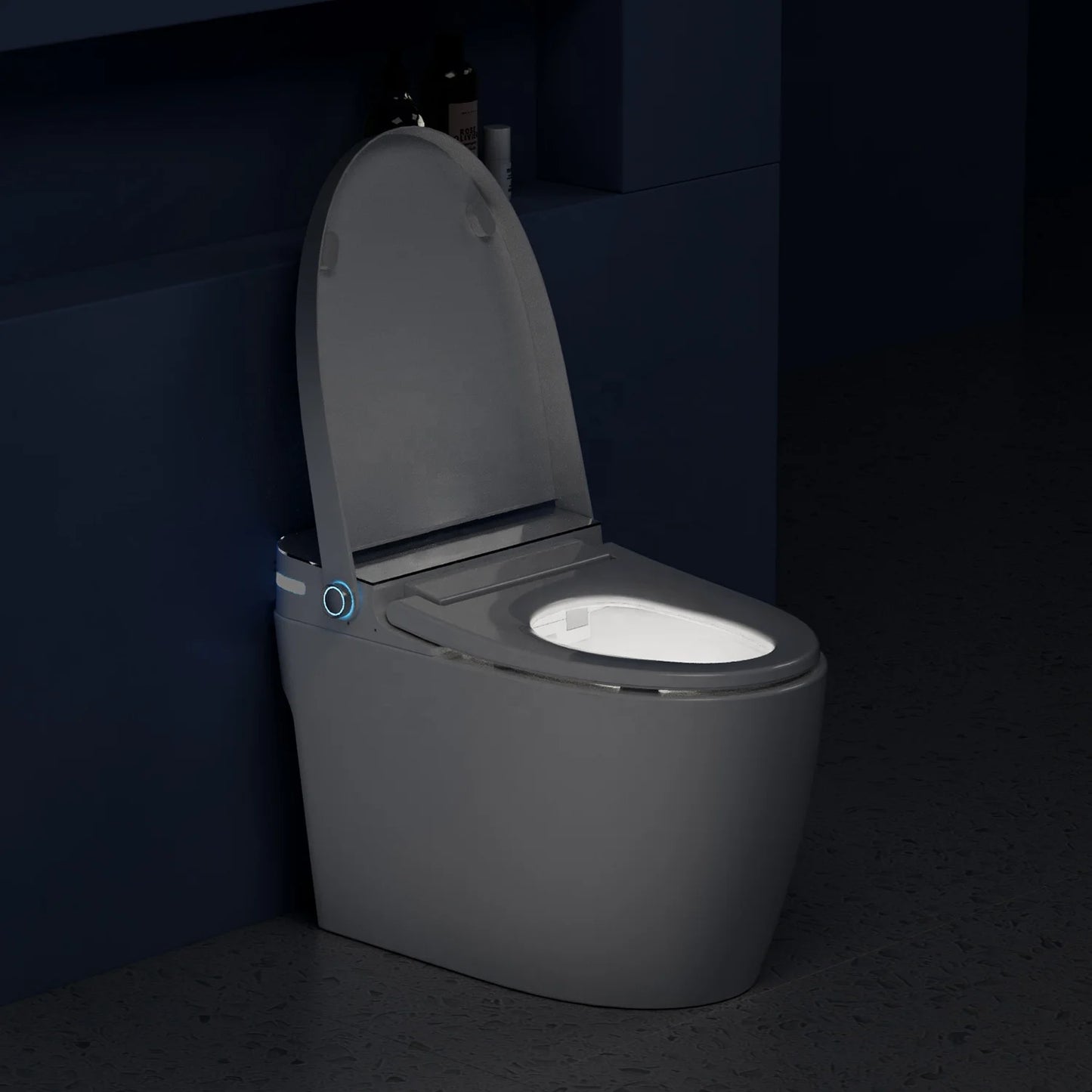 Simple Version Smart Bathroom Electric Bidet Toilet Bowl Ceramic Sanitary WC S-trap Heated Seat Night Light Toilet