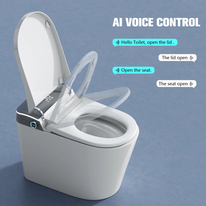 MUBI High-Tech Modern Bathroom Sanitary Ware Designs Foot Sensation Flushing Intelligent Ceramic One Piece Smart Toilet