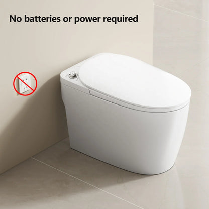 No Electricity Smart Toilet No Power Intelligent Toilet Bidet Bowl Bathroom Inodoros Toilette with Foot Kick Flush