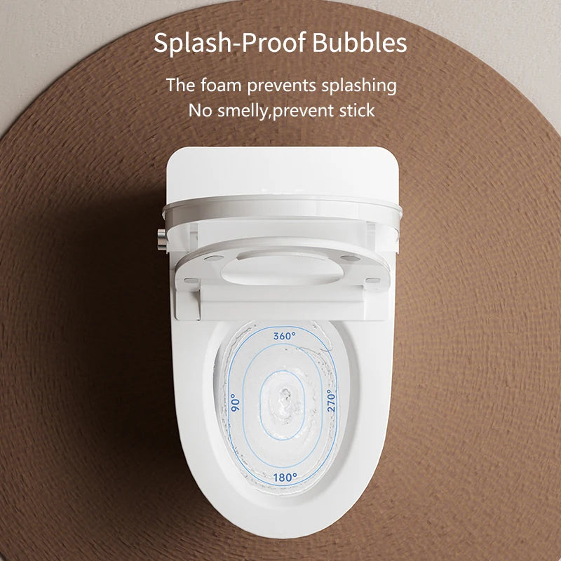 Deluxe Sanitary Ware for Hotel Bathroom Automatic Cover Concealed Tank Remote Control S-trap Dual-Flush Intelligent Smart Toilet