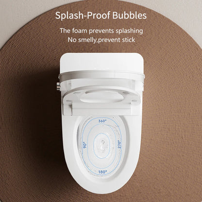 Deluxe Sanitary Ware for Hotel Bathroom Automatic Cover Concealed Tank Remote Control S-trap Dual-Flush Intelligent Smart Toilet