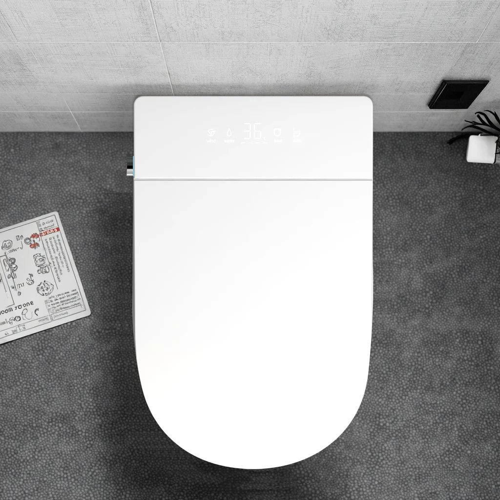 Concealed Cistern Wall Hang WC Toilet Bowl Bathroom Automatic Tankless Intelligent Wall Mounted Smart Toilet