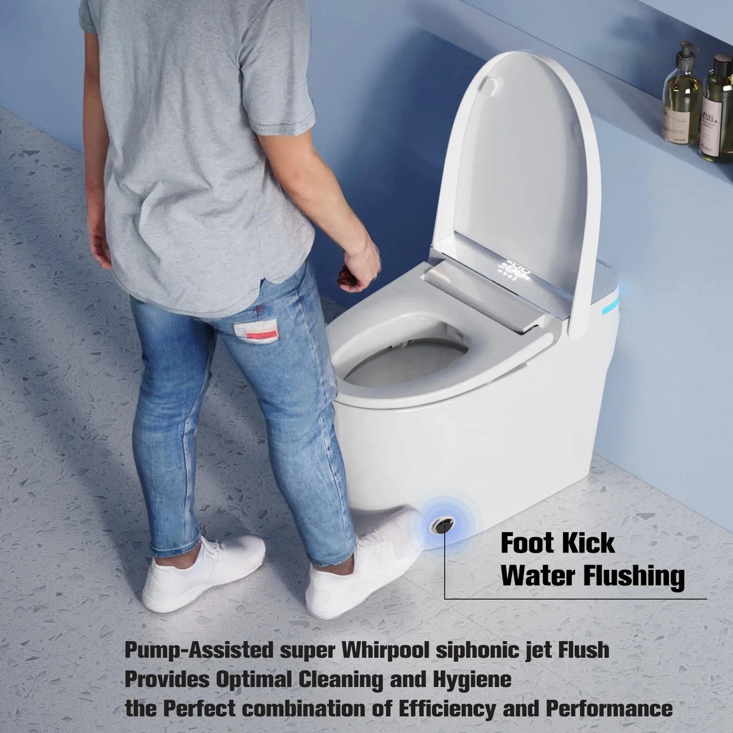 2026 Luxury CUPC Certified Bathroom Electric Bidet Sanitary Wc Toilet Bowl Automatic Adjustment Intelligent Ai Smart Toilet