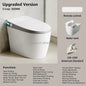 Electric Ceramic Elongated Bidet Smart Toilet with Remote Control Heated Seat Automatic Operation Floor Mounted Modern Design