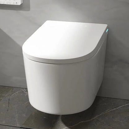 P Trap Concealed Cistern Back Wall WC Toilet Set Tankless Intelligent Wall-Mounted Smart Toilet Remote Control Heated Seat