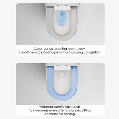 MUBI New Design One Piece WC Bidet Ceramic Bathroom Smart Toilet with Automatic Film Sleeving Changing and Seat Heating