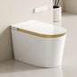 Golden and White Electric Toilet Bidet Intelligent Bathroom Ceramic Automatic Smart Toilet with Remote Control