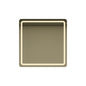 Factory Wholesale Modern Square Wall Hung LED Smart Bathroom Mirror with Illuminated Light Hotel Use Graphic Design 60x60cm