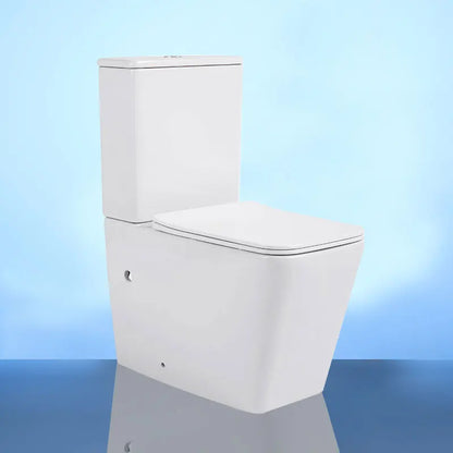 Short Projection Square Toilet Ceramic WC Height Back to Wall Floor Mounted Two Piece Toilet