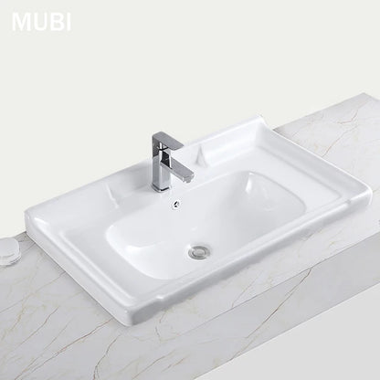 Modern White Ceramic Vanity Sink Bathroom Wholesale Porcelain Cabinet Basin Sink