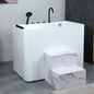 Wholesale Single Acrylic Deep Mini Bathtub Modern Bathroom Small Free Standing Bath Tub