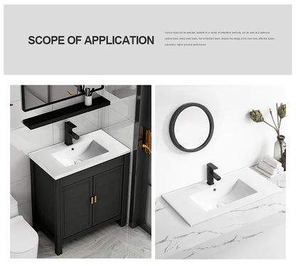 Modern 910mm Hotel Thin Edge White Ceramic Rectangular Bathroom Countertop Vanity Sink with Easy Clean for Apartment and Villa