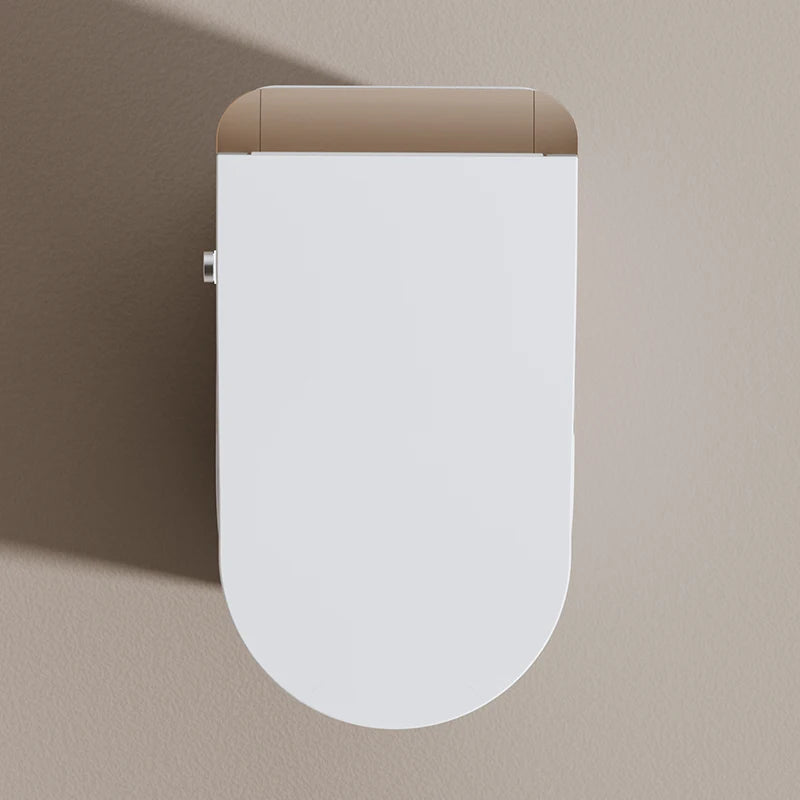 High-End Ergonomic Smart Bidet Toilet Gold Floor Mounted Tankless Electronic Ceramic Intelligent WC with Remote Control