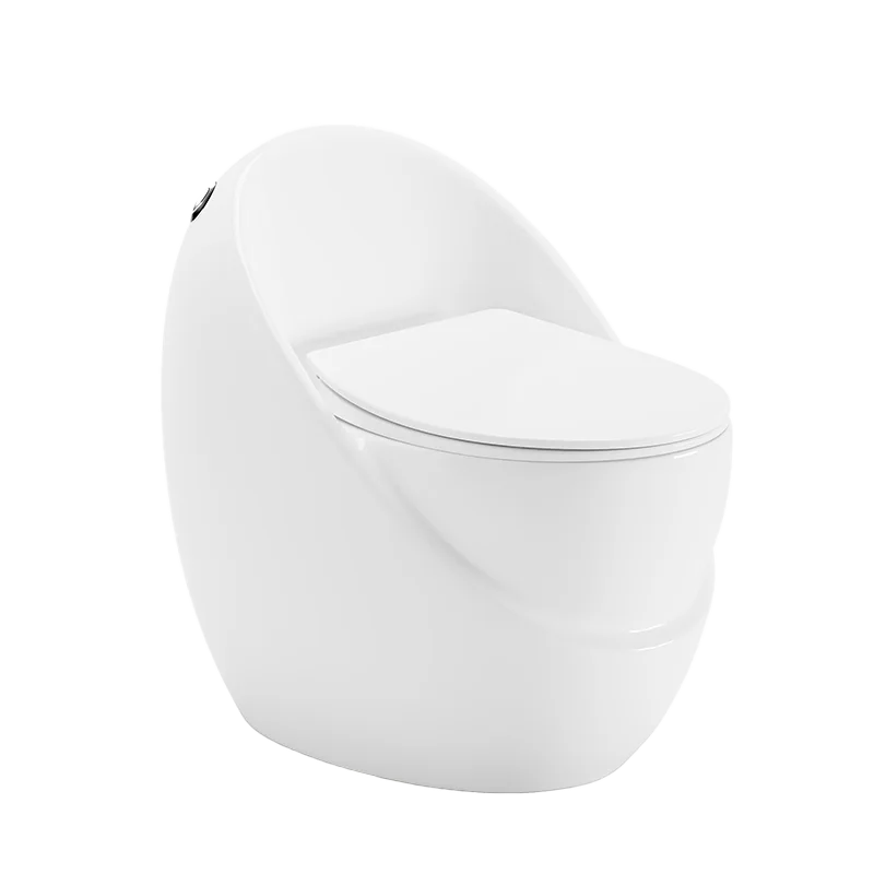 Modern White One-Piece Ceramic Floor Mounted Dual Flush Siphon Jet Flushing Bathroom Toilet Bowl S-Trap Sanitary Ware