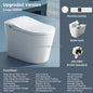 Smart One-Piece Electric Bidet Toilet with Heated Seat Night Light Wireless Remote Control, Modern Ceramic Toilet