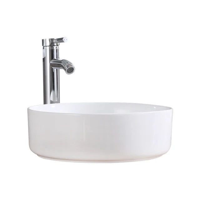 Wholesale Modern Ceramic White Countertop Wash Basin Easy Clean Feature Top Mounted Installation for Bathroom 2-Year Warranty