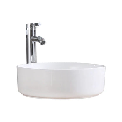Wholesale Modern Ceramic White Countertop Wash Basin Easy Clean Feature Top Mounted Installation for Bathroom 2-Year Warranty