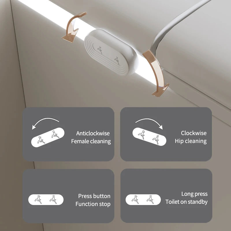 MUBI Suspended Smart Toilet Bidet with Seat Heating P-trap Intelligent Sensor  Modern Design Wall Mounted Smart Toilet Bowl