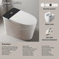 Deluxe Sanitary Ware for Hotel Bathroom Automatic Cover Concealed Tank Remote Control S-trap Dual-Flush Intelligent Smart Toilet